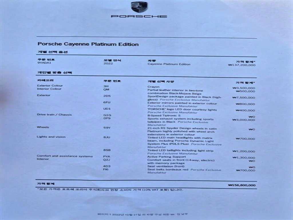 Porsche Cayenne 2022 Gris - Importación desde Corea - HF Imports Iquique - Foto 20