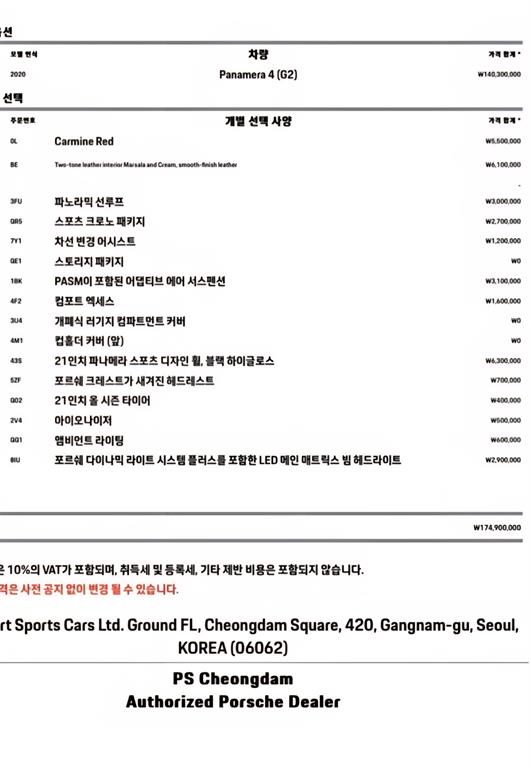 Porsche Panamera 2020 Rojo - Importación desde Corea - HF Imports Iquique - Foto 20