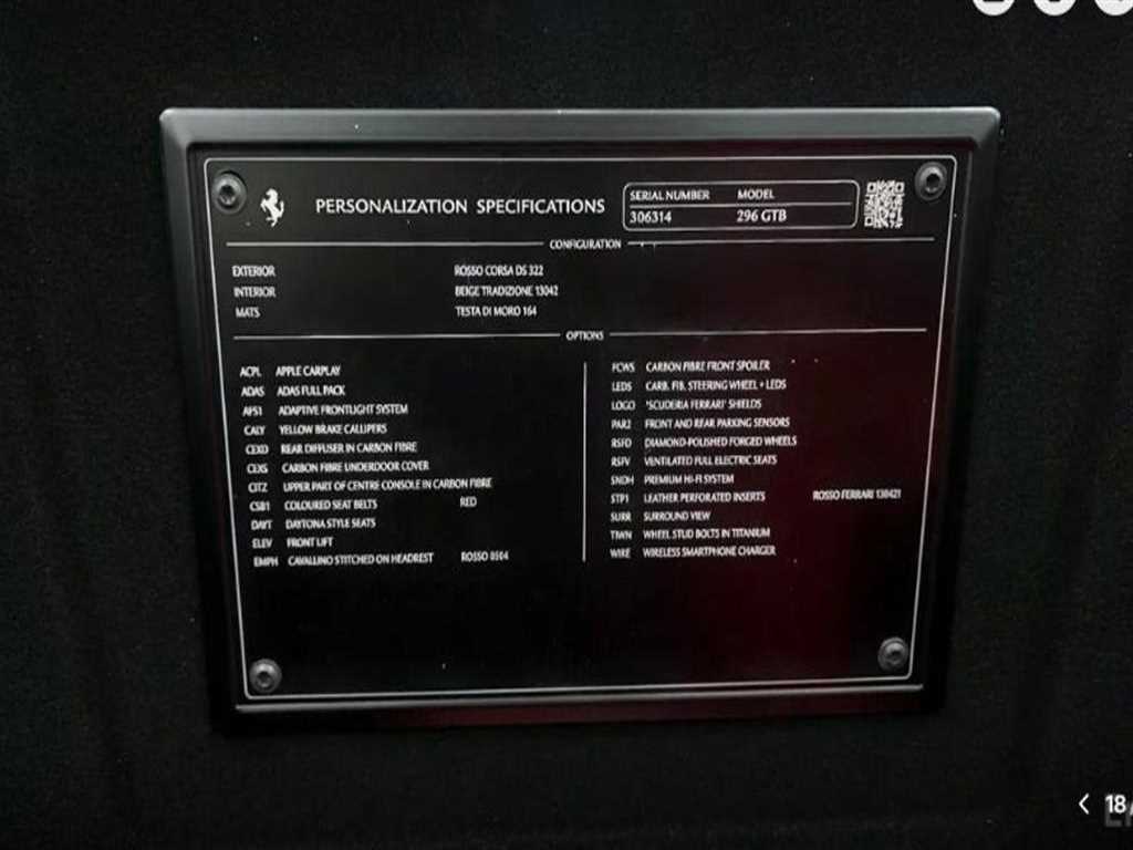 Ferrari 296 2024 Rojo - Importación desde Corea - HF Imports Iquique - Foto 17