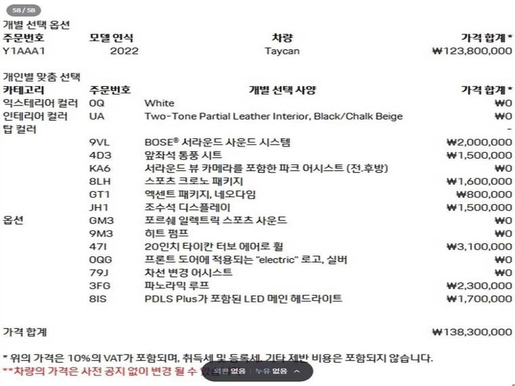 Porsche Taycan 2022 Blanco - Importación desde Corea - HF Imports Iquique - Foto 19