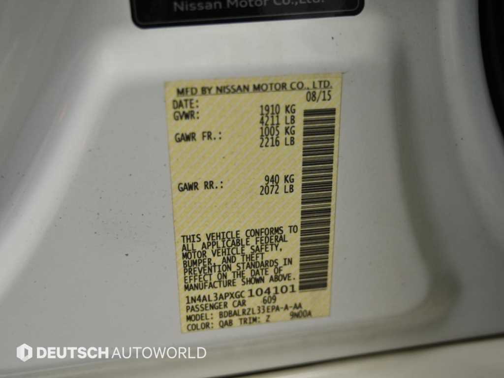 Nissan Altima 2016 Blanco - Importación desde Corea - HF Imports Iquique - Foto 20