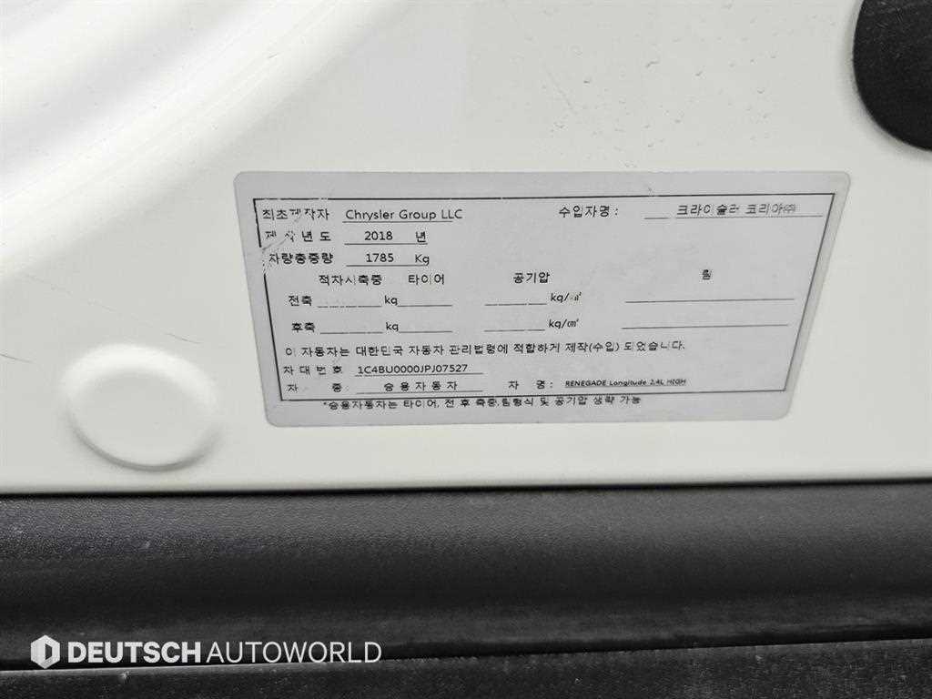 Jeep Renegade 2018 Blanco - Importación desde Corea - HF Imports Iquique - Foto 19