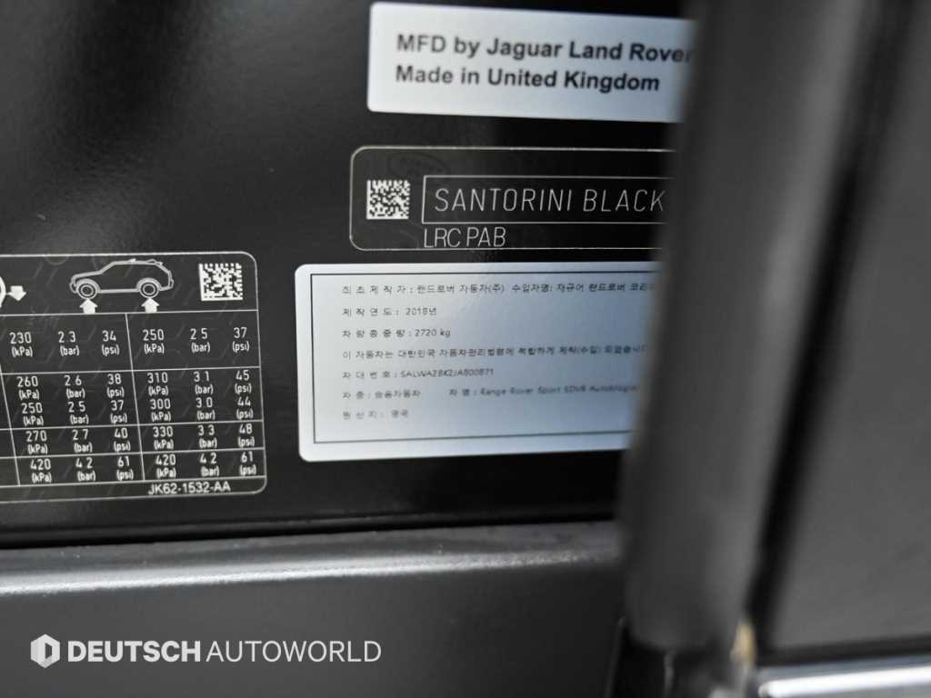 Land Rover Range Rover Sports 2018 Negro - Importación desde Corea - HF Imports Iquique - Foto 20