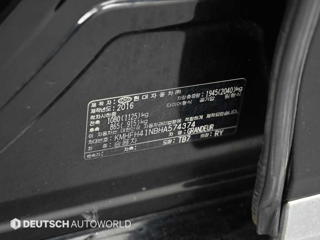 HYUNDAI Grandeur 2017 Negro - Importación desde Corea - HF Imports Iquique - Foto 20