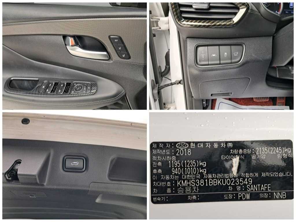 HYUNDAI Santa Fe 2019 Blanco - Importación desde Corea - HF Imports Iquique - Foto 17
