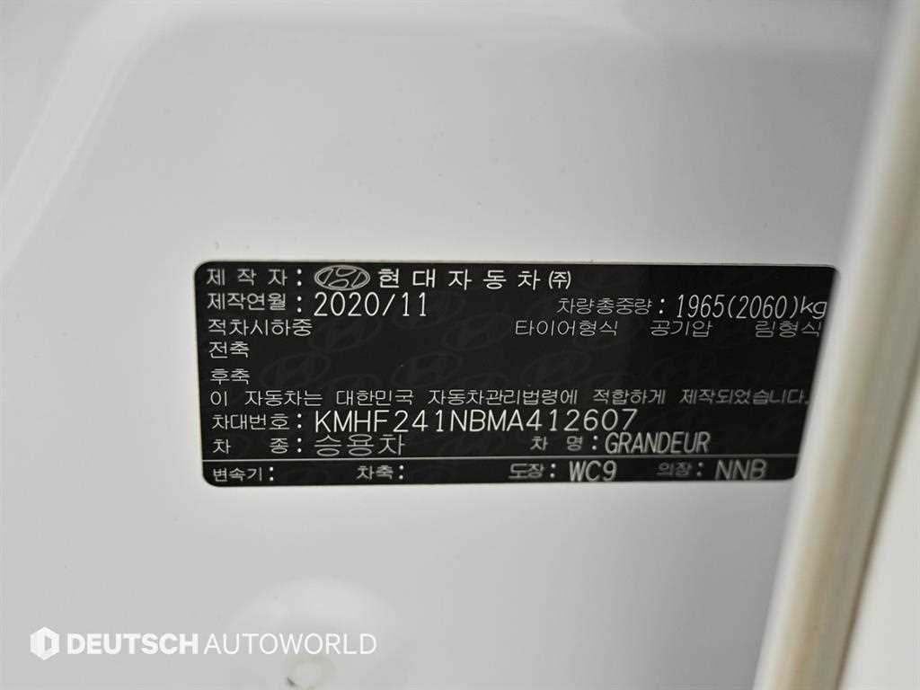HYUNDAI Grandeur 2021 Blanco - Importación desde Corea - HF Imports Iquique - Foto 20