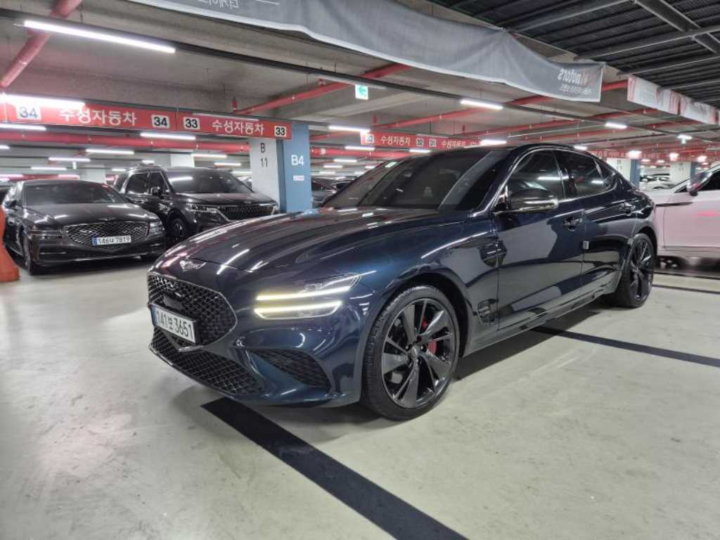 Genesis G70 2021 Azul - Importación desde Corea - HF Imports Iquique - Foto 1