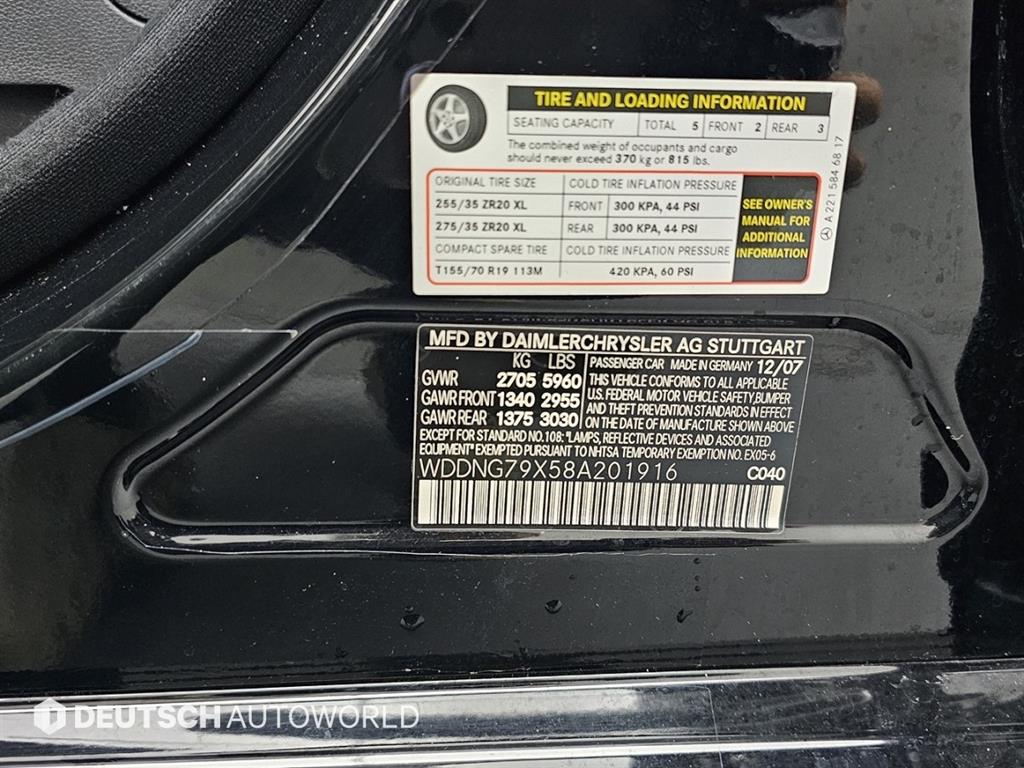 Mercedes Benz S Class 2008 Negro - Importación desde Corea - HF Imports Iquique - Foto 19